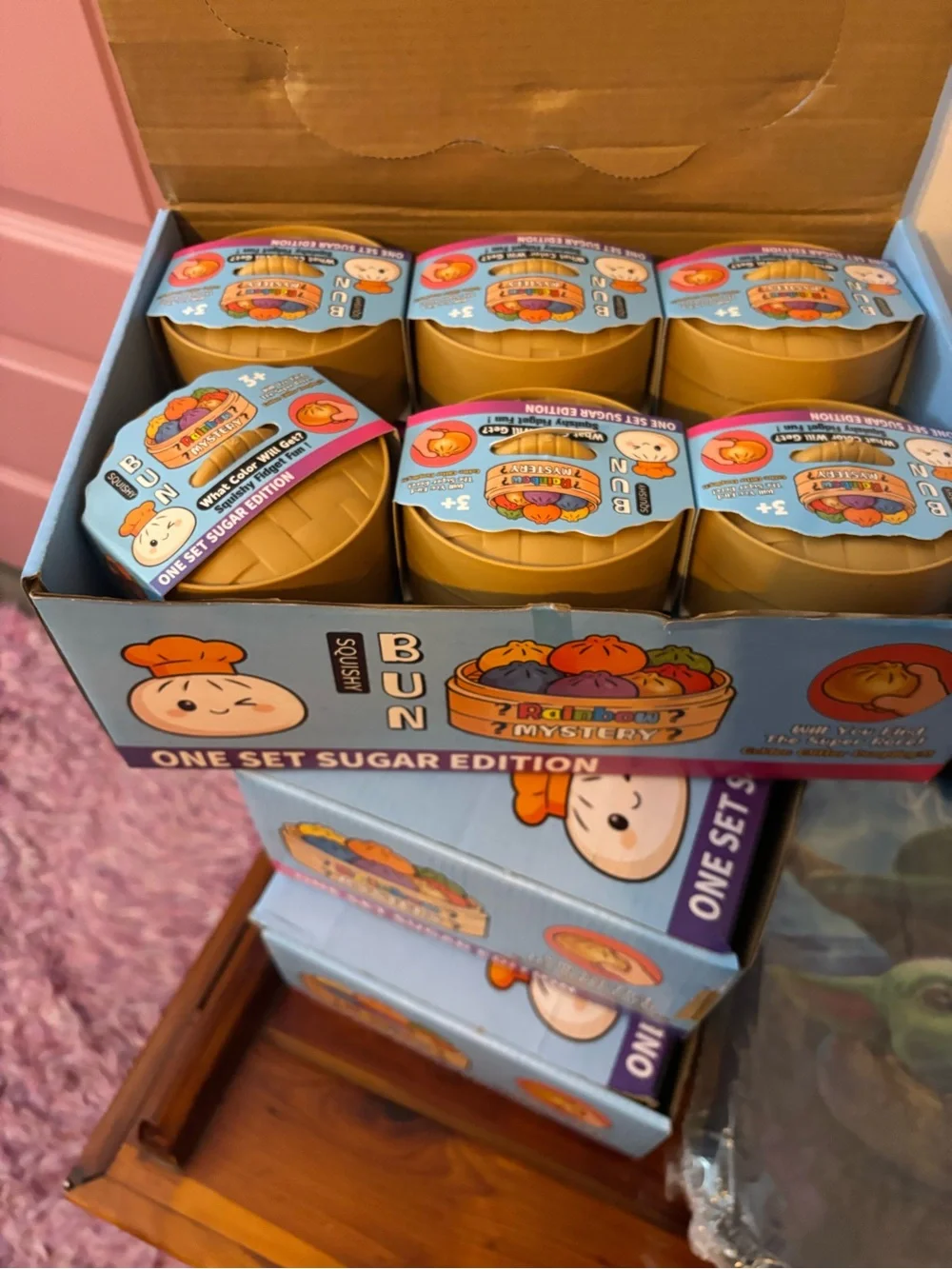 Mystery Bun Squishy Toy - Yellow (One Set Sugar Edition)